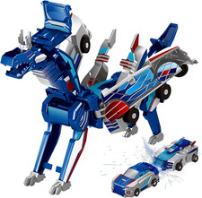 Drago Trasforma Macchina Giocattoli, 2 Pezzi Auto Robot Giochi Bambini Bambino B