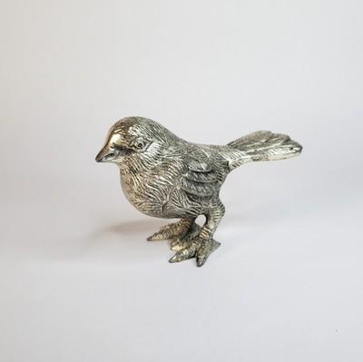 Solid Aluminum Sparrow Figurine