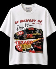 Vtg 1993 In Memory Of Davey Allison Nascar White T-Shirt Mens's Size XLarge NOS