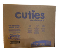 Case of Cuties Premium Baby Diapers Size 7 Total of 200 Diapers Per Case