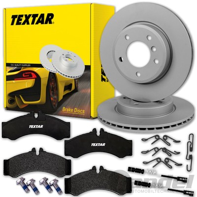 TEXTAR BREMSSCHEIBEN + BELÄGE HINTEN für MERCEDES SPRINTER 904 + VW LT 46