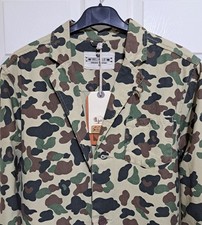 Giacca Bellfield Nairobi uomo taglia M blazer mimetico cotone tela nuova con etichetta