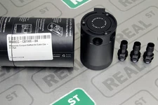 Mishimoto Universal Compact Baffled Oil Catch Can 3-Port Black 1/2" Hose Barb