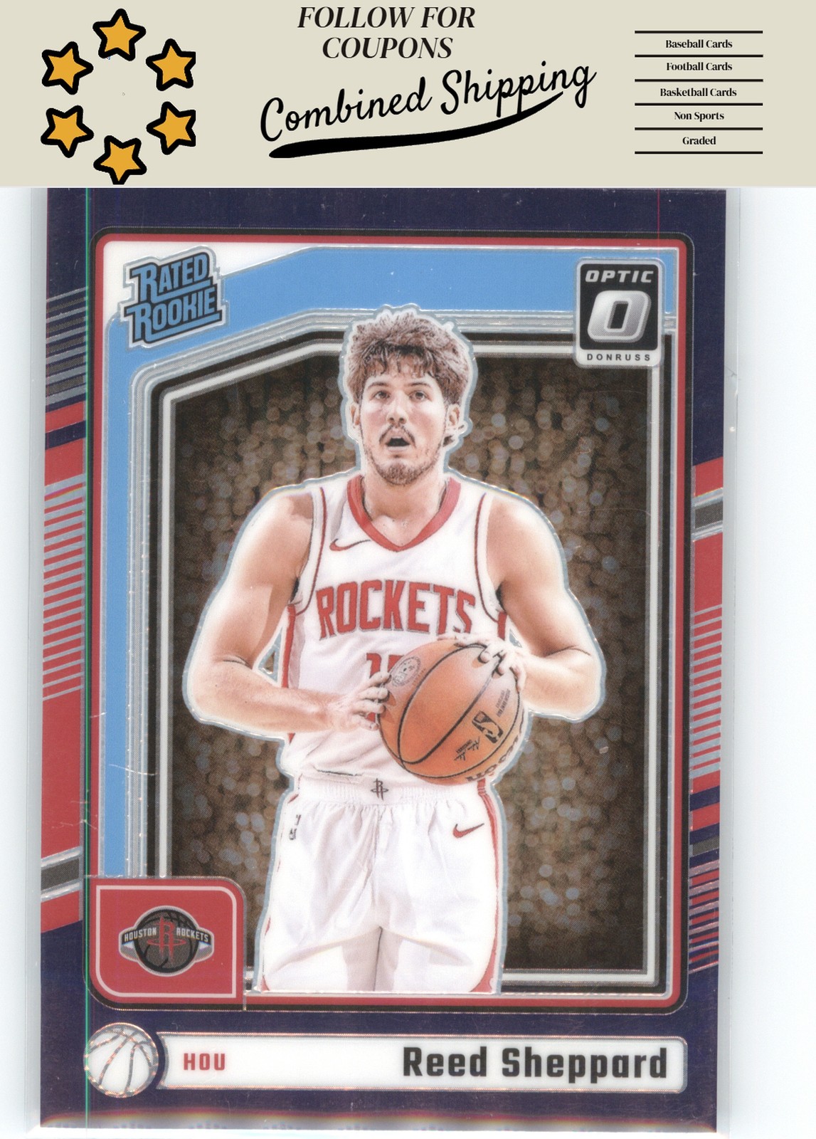 2024-25 Donruss Optic #255 Reed Sheppard Purple