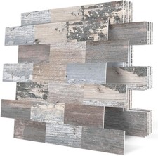 Peel and Stick Rustic Backsplash Wall Tile Self Adhesive for Kitchen Farmhouse