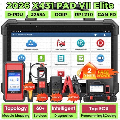 2026 LAUNCH X431 PAD VII ELITE PAD 7 PRO Diagnostic Scan Key Programming Coding