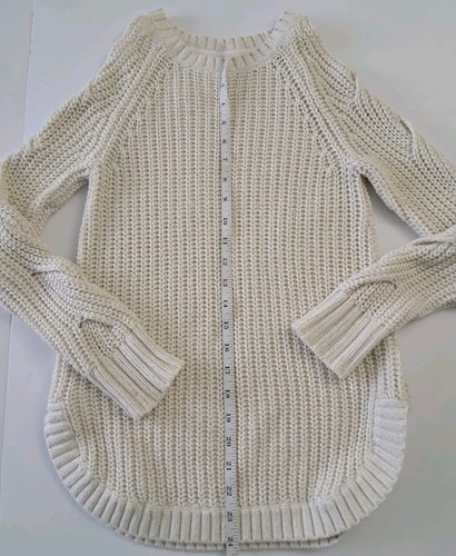 Tahari Women’s Sweater Pullover M Long Sleeve Knit Style Beige Cotton Acry Blend - Picture 5 of 14