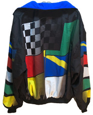 Jebco AC-Delco Challenge Series Vintage 90s Zip Nylon Black Racing Jacket XL