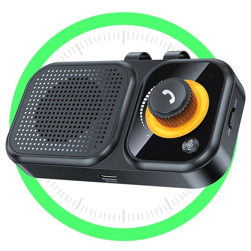 Clip visiera parasole auto Bluetooth vivavoce altoparlante direzione sicura Siri/voce US - Foto 5 di 10
