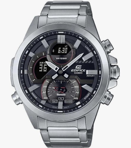 Orologio Uomo Casio ECB-30D-1AEF Edifice 42mm Grigio Argento - Nuovo - Foto 2 di 3