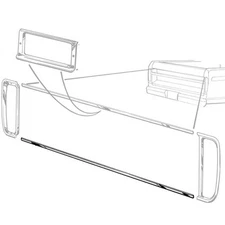 Tailgate Molding Lower Ford Tooling F-100 1973-1979