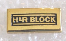 H&R Block Employee Company Service Award Pin 1/10-10K  H & R