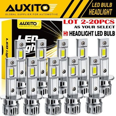 1-20 AUXITO Super White H1 LED Headlight Bulb Conversion Kit High Low Lamp 6500K