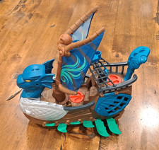 Fisher Price Imaginext Dragón Serpiente Marina Barco Pirata Dragón Azul 2010