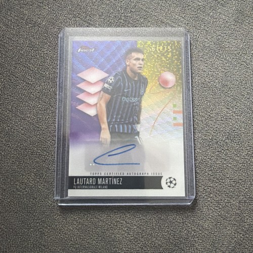 2025-26 TOPPS FINEST UCC Lautaro Martinez Inter Milan Autograph Purple 61/75