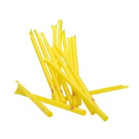 15X Pitu Cachaca Strohhalm Gelb Plastik LöFfel Einweg RöHrchen Mojito Caipirinha