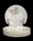 Federal Glass GOLDEN GLORY Salad Luncheon Dinner Plates 9” Gold 1960’s VTG 7 ct