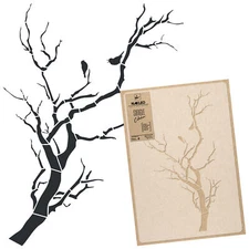 Reusable PLASTIC Wall STENCIL Template / 17.7"x25.6" or 25.6"x37.4"/ BRANCH TREE