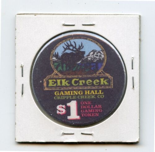 1.00 Token from the Elk Creek Casino Cripple Creek Colorado Chipco - Picture 2 of 2