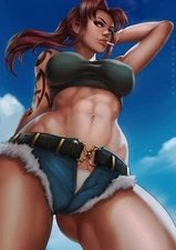 Revy | Black Lagoon Anime Sexy Lady HD Print Canvas Comic Poster SFW Unframed
