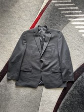 Chaps Gray Regular Fit Minimalist Sportcoat 48R