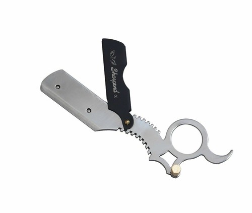 Professional Sliver Barber Hair Shaving Razor Straight Blade Folding Knife CE - Picture 6 of 9