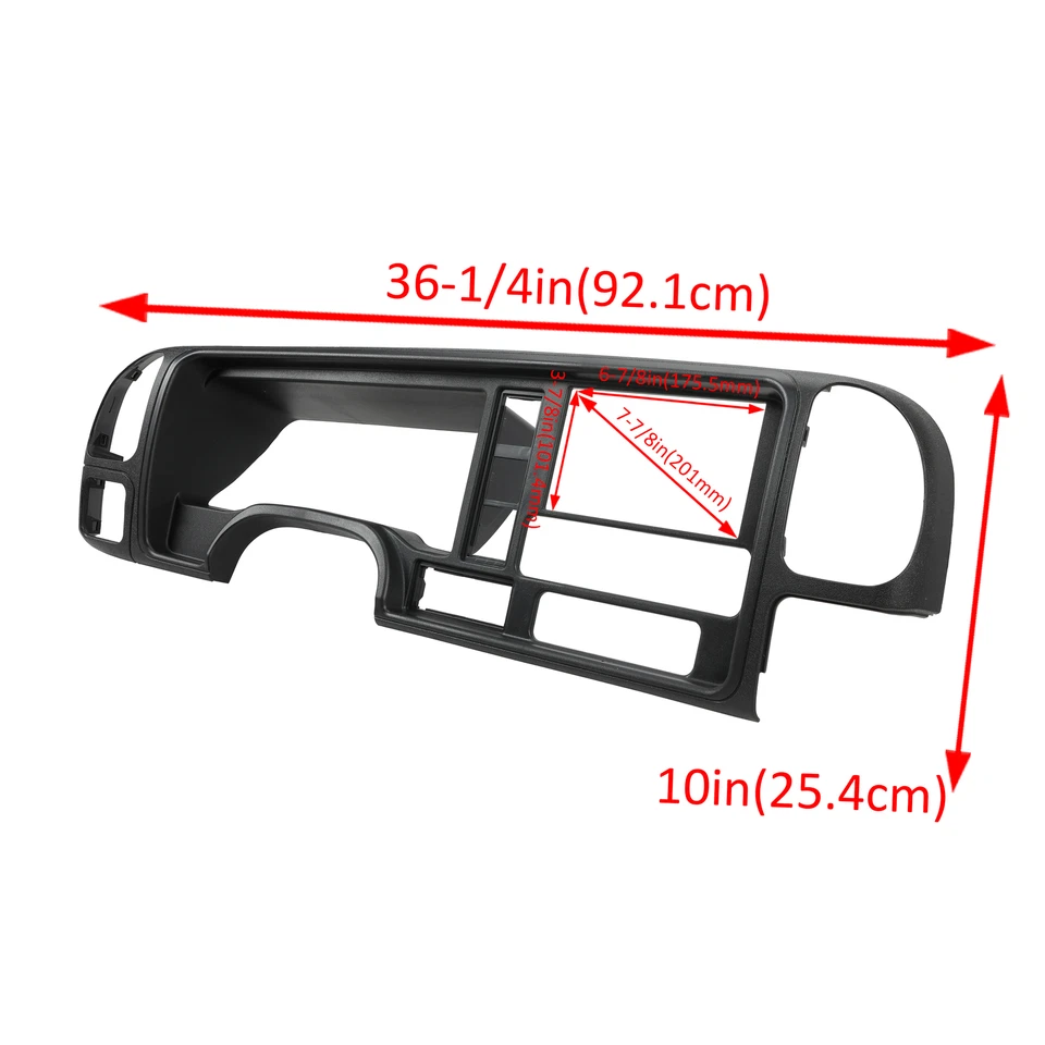 Kit de tablero de camioneta radio estéreo doble Din para camioneta GMC 1995-2002/SUV de tamaño completo Foto 3 de 4
