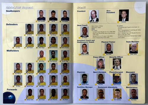 Vintage Rare Maccabi Tel Aviv UEFA Champions League 2004 Booklet Israel Soccer - Picture 2 of 3
