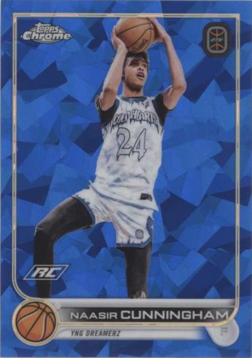2022-23 Topps Chrome OTE Overtime Elite Sapphire Edition - Naasir Cunningham #18 - 1 of 2