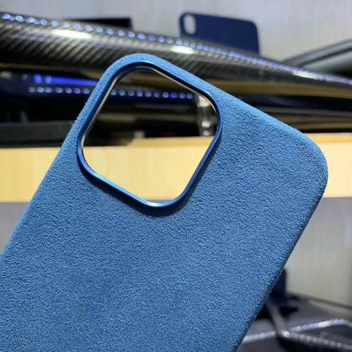 Suede Genuine Alcantara Leather Case Cover for iPhone 14 15 16 Pro Max w Magsafe - Picture 19 of 28