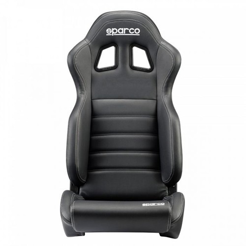 SPARCO 009014NRSKY R100 Seat Reclinable Track/Street/Racing Style -Vinyl Black - Picture 3 of 7