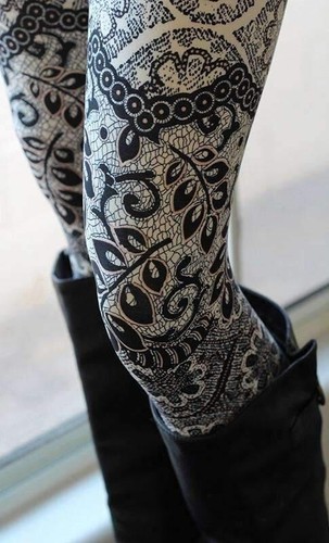 NEW Toddler Girls Small Paisley Lace Leggings Kids Buttery Soft Yoga Pants