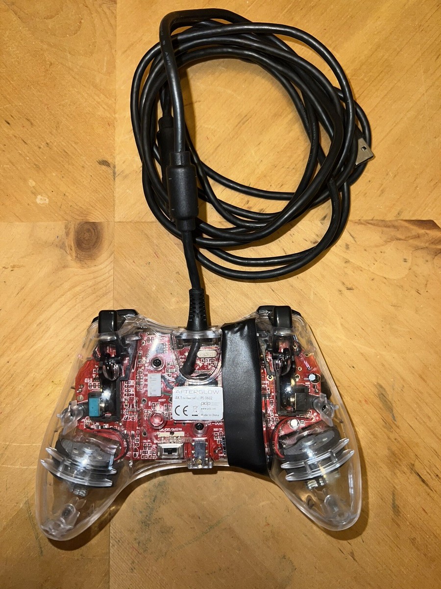 PDP Afterglow Controller AX.1 Clear Red for Microsoft Xbox