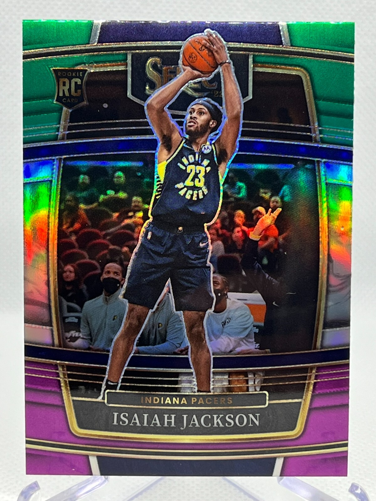 ISAIAH JACKSON RC 2021-22 Panini Select Basketball #55 Concourse TRI-COLOR PRIZM