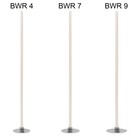 Kerzendocht 10 cm Runddocht | 10 - 500 Stück | Gewachst mit Fuß | BWR Docht