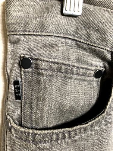 RAF Simons 5 pocket gray denim jeans pants, tapered leg, 32W x 28L - Picture 2 of 9