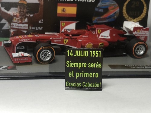 Pitboard 1:43 (Pizarra F1) / Fernando Alonso (Ferrari) 2014/ Gracias Cabezón! - Bild 3 von 4