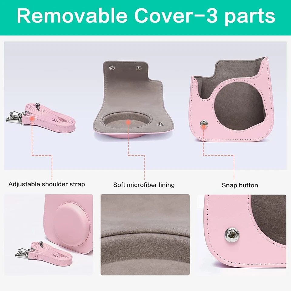 Funda para cámara Fujifilm Instax Mini 7+/ SE/ 40/ 12/ 11/ 9/8/álbum de fotos Foto 3 de 4