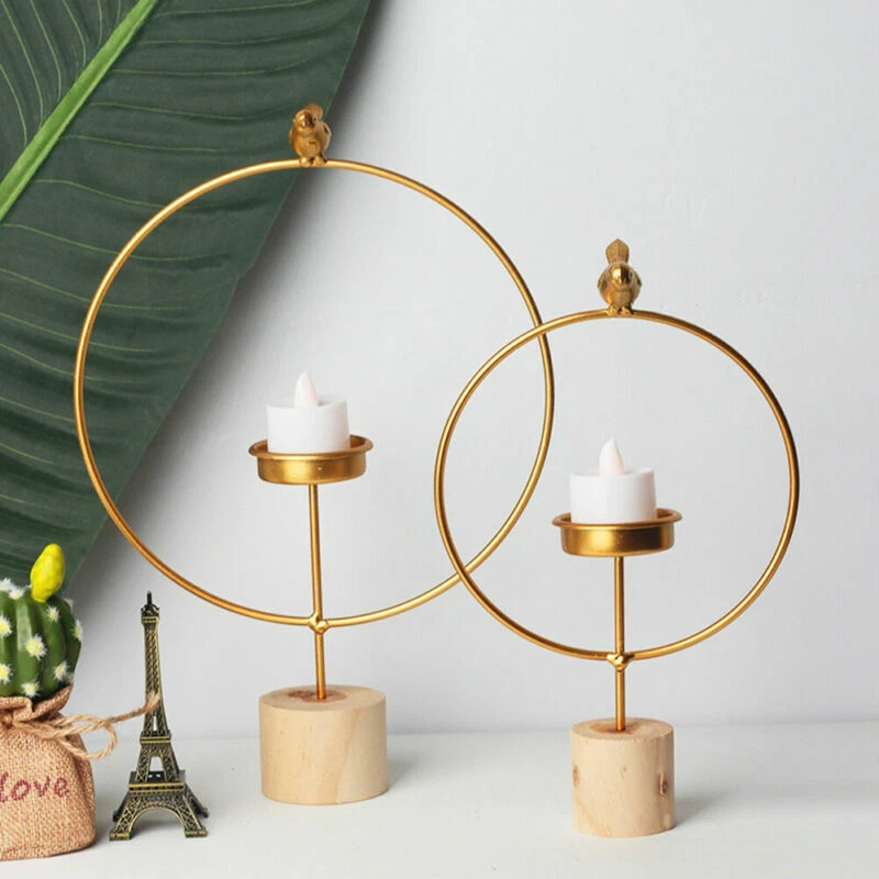 Metal Candle Holder Gold Candlesticks Candle Tea Light Holder