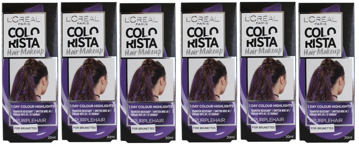 Colorista Hair Makeup De L'Oréal - Coloration Violet Semi-permanente - 30 Ml - Neuf