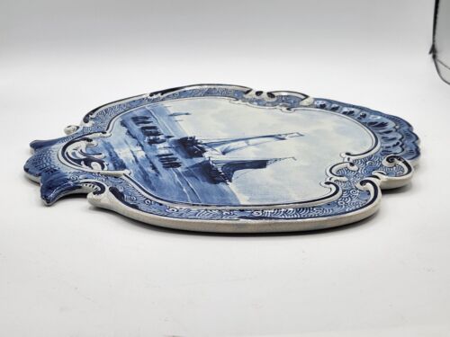 Dutch Delft Sailing Ships Wall Plaque of an Naar HW Mesdag - Picture 23 of 24