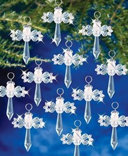 The Beadery Holiday Beaded Ornament Kit-Faceted Elegance Angel Pack of 1