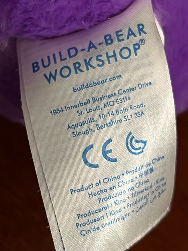 Build A Bear Shopkins lila Herz Plüschbär mit Shopkins Kleid und Schuhen - Bild 13 von 14