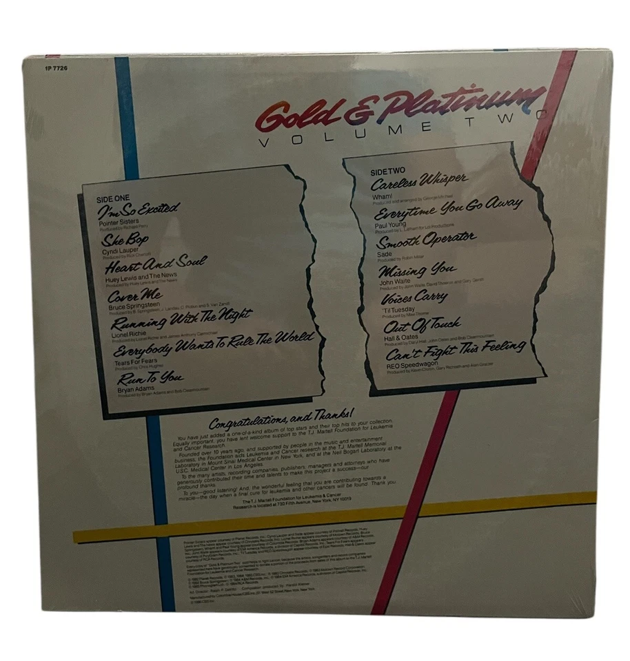 SEALED 1986:GOLD & PLATINUM VOL 2/LP.REALM REC/IP7726:WHAM,REO,SPRINGSTEEN..... - Image 2 of 3