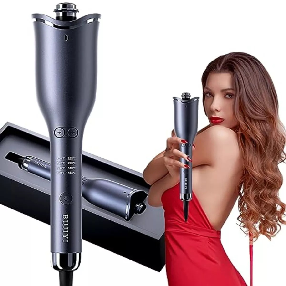 Hair Curler Curling Wand Curling Tongs 4 Speed Adjustable