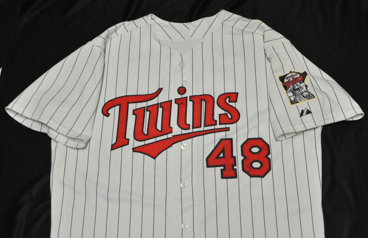 Torii Hunter Minnesota Twins Majestic Jersey Authentic Pin
