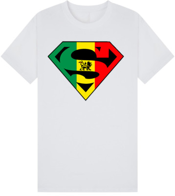 Superheld Rastafarian Logo T-Shirt Unisex Reggae Rasta Graphic Tee Mehrfarbig