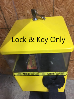 Lock and Key for U-turn Gumball Candy Bulk Vending Machines U Turn Eliminator 