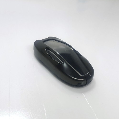 Alloy Leather Smart Car Key Fob Cover Case Fit For Tesla Model X 3 S Y - Picture 7 of 11
