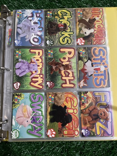 195 + ty beanie babies collectors cards with office collectors binder - Picture 18 of 24